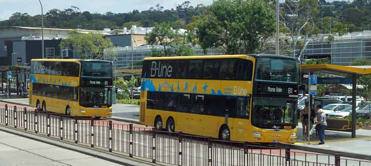 Sydney Buses MAN ND323F Gemilang Eco doubledecker B-Line 2861 & 2865